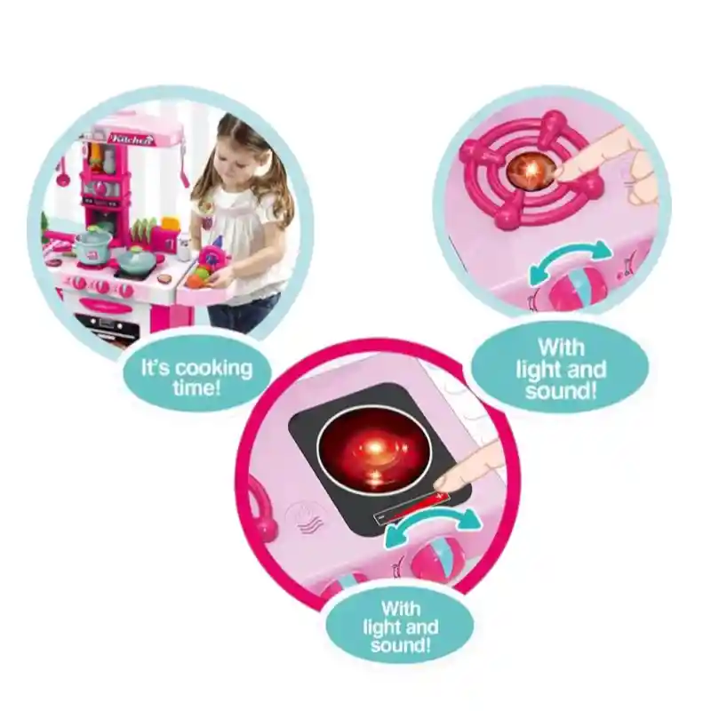 Cocina Para Niña Didáctica My Kitchen Con Accesorios