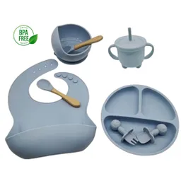 Set De Alimentación Complementaria Con Cubiertos 7 Piezas