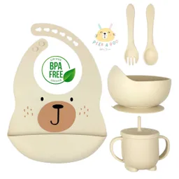 Set De Alimentación Complementaria 5 Piezas Piel