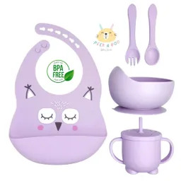 Set De Alimentación Complementaria 5 Piezas Morado