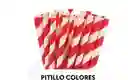 Pitillo Papel Lineas Rojas