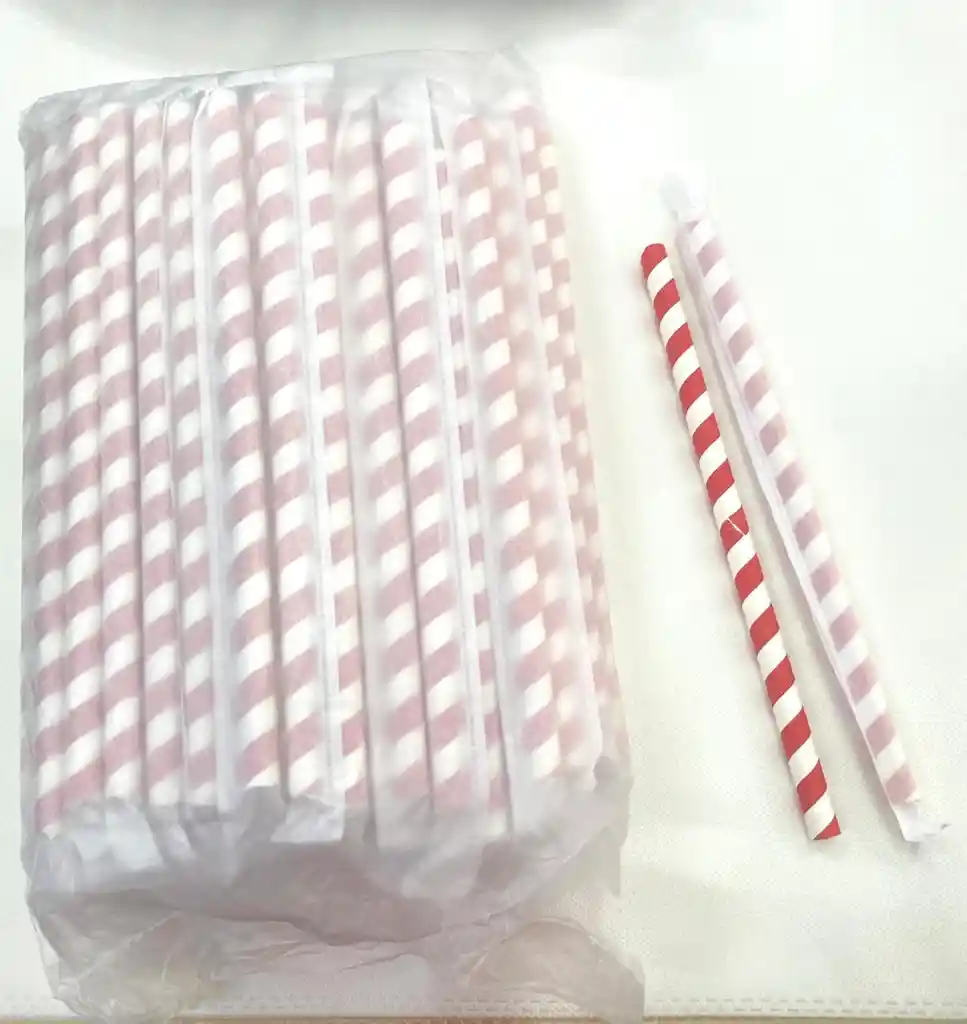 Pitillo Papel Lineas Rojas