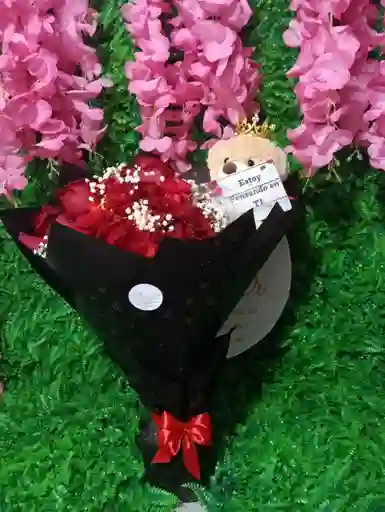 Arreglo Florar Con Amor + Peluche
