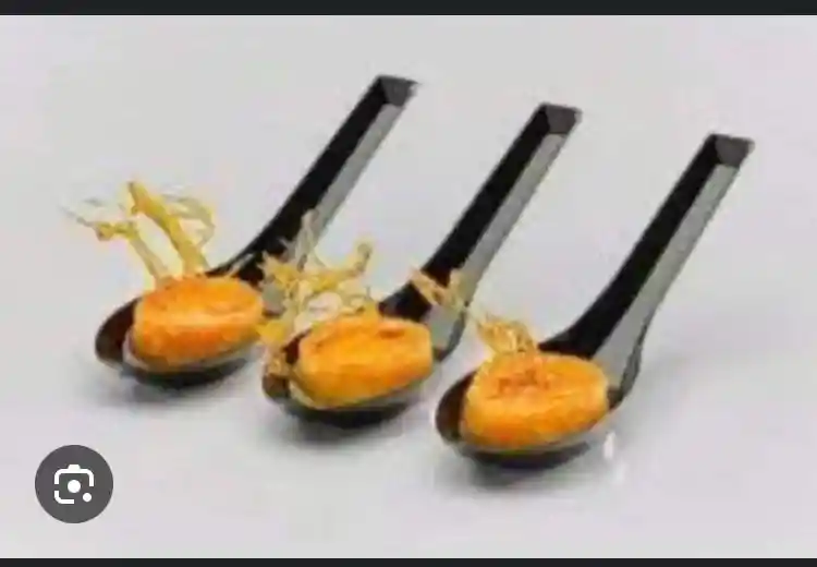 Cuchara Degustación Plástica Negra Petite