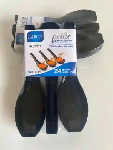 Cuchara Degustación Plástica Negra Petite