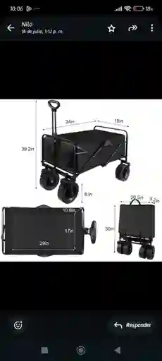 Carrito Multiusos Plegable