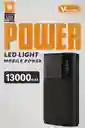 Power Bank Viaking 13.000 Mah Con Linterna Led