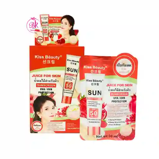 Protector Solar Sachet Sin Color Spf 50 Kiss Beauty