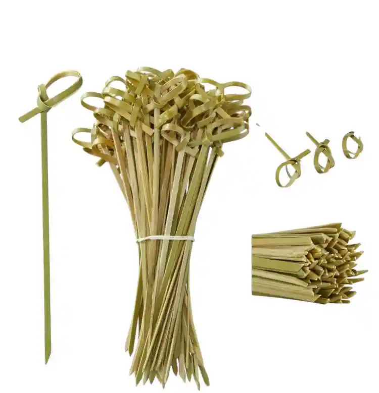 Palillos Anudado De Bambú 11,7 Cms