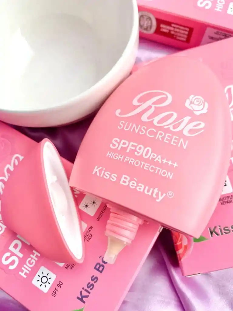 Protector Solar Rosas Sin Color Spf 90 Kiss Beaty