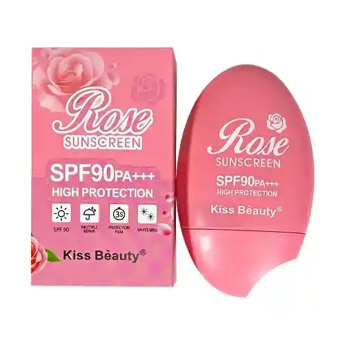 Protector Solar Rosas Sin Color Spf 90 Kiss Beaty