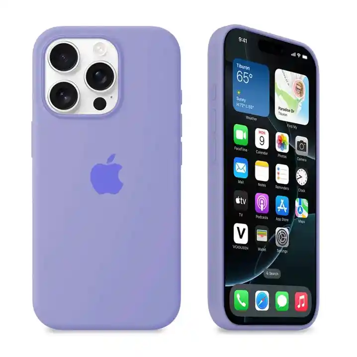 Silicon Case Iphone 14 Pro Lila