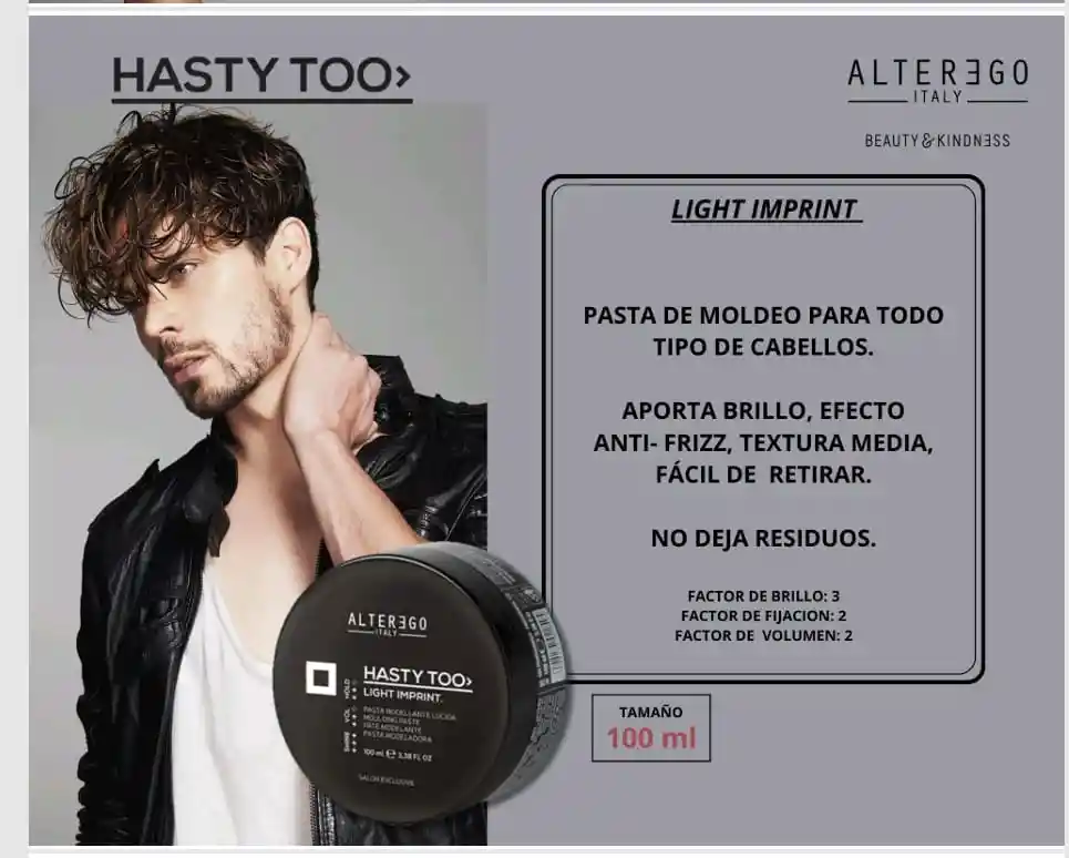 Gomina Moldeadora Alterego Hasty Too