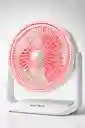 Ventilador Mini Fan Matsui Svm-df1008 | 2 Velocidades, Ángulo Ajustable, 25w – Blanco Con Rosado