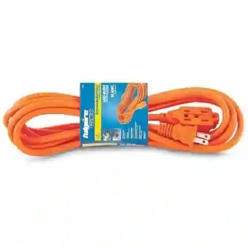 Extensión Eléctrica 4 Metros Naranjada Color Naranja 127v/220v