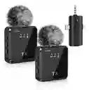 Microfono Solapa X2 Profesional Iphone 3en1 Omnidireccional Condensador