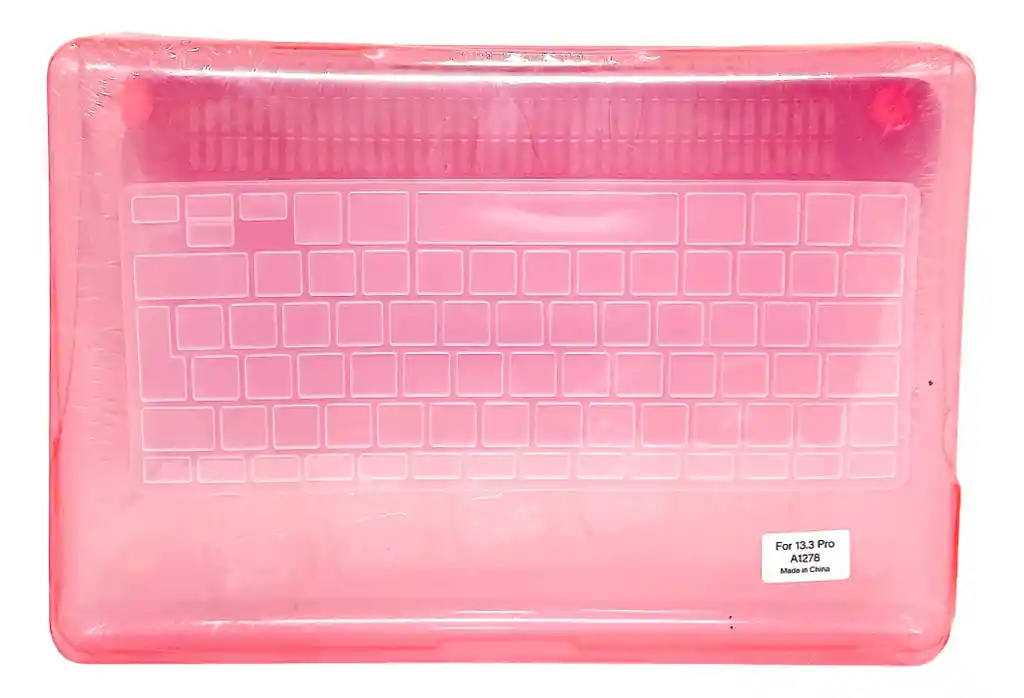 Carcasa Case + Protector Para Macbook Pro 13 A1278 Español Pink