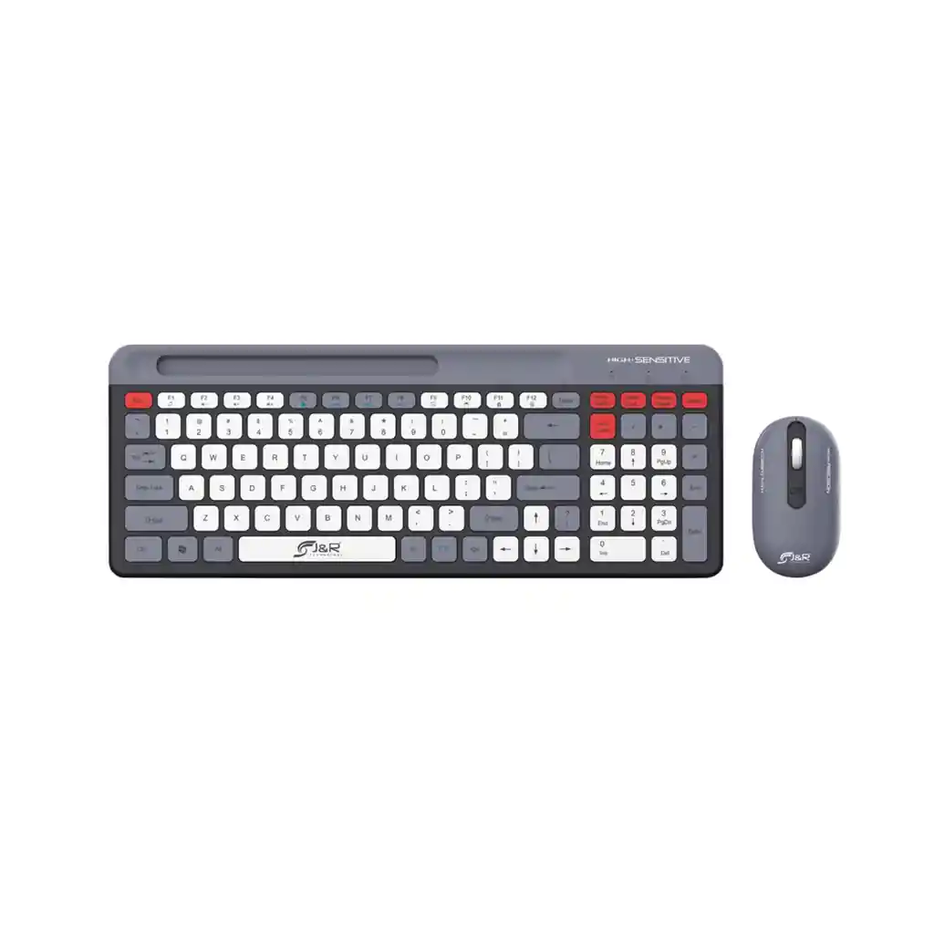 Combo Teclado Y Mouse Inalambrico J&r Con Usb | 4 Botones