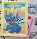 Cuadro De Dibujo Lienzo Arte 5d Con Diamantes Para Niños Stitch