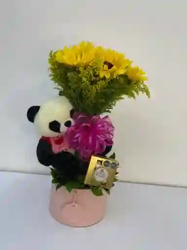 Cilindro De Girasol Y Ferrero