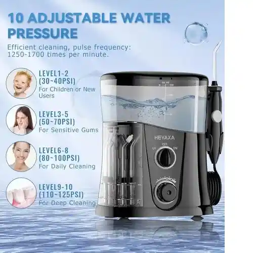Irrigador Limpiador De Dientes Litro 7 Puntas