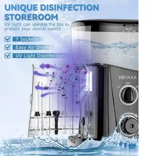 Irrigador Limpiador De Dientes Litro 7 Puntas