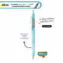 Boligrafo Esfero Punta Fina Retractil Colores Pastel Recargable Tinta Negra Offi Esco