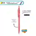 Boligrafo Esfero Punta Fina Retractil Colores Pastel Recargable Tinta Negra Offi Esco