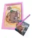 Cuadro De Dibujo Lienzo Arte 5d Con Diamantes Para Niños Capibara