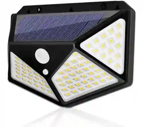 Lampara Solar Exterior 100 Led – Sensor Inteligente Y Ahorro De Energía