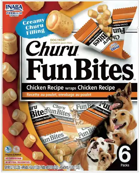 Churu Dog Fun Bites Chicken X 6 Un