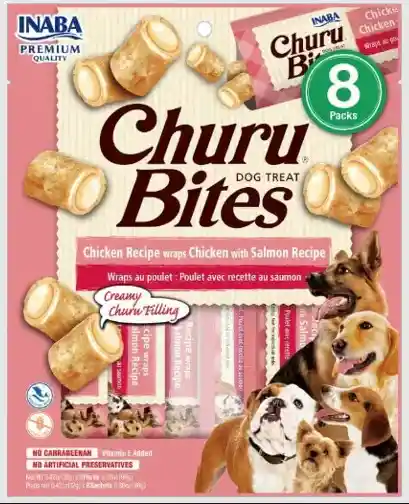 Churu Dog Bites Chicken / Salmon X 8 Un