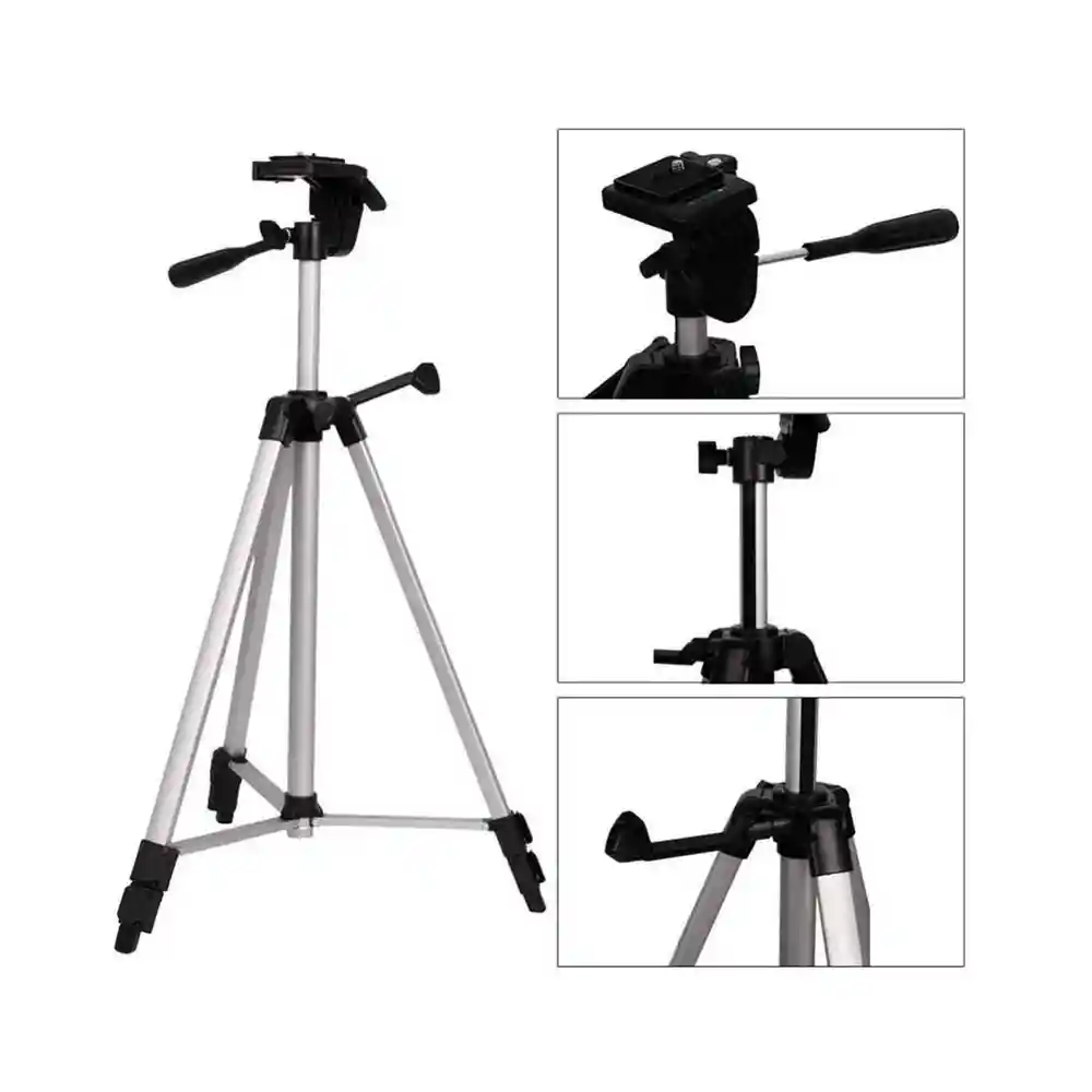 Trípode Camara 3540 157 Cm Con Estuche Y Soporte Para Celular