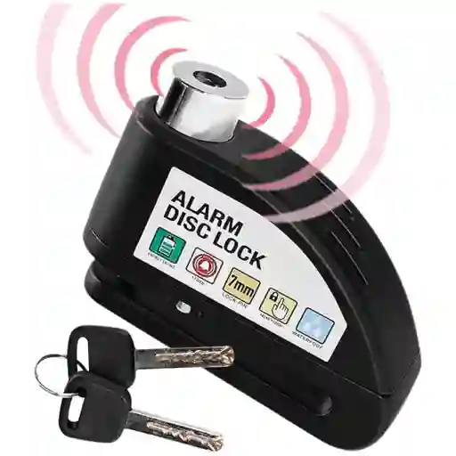 Candado Disco Para Moto Con Alarma