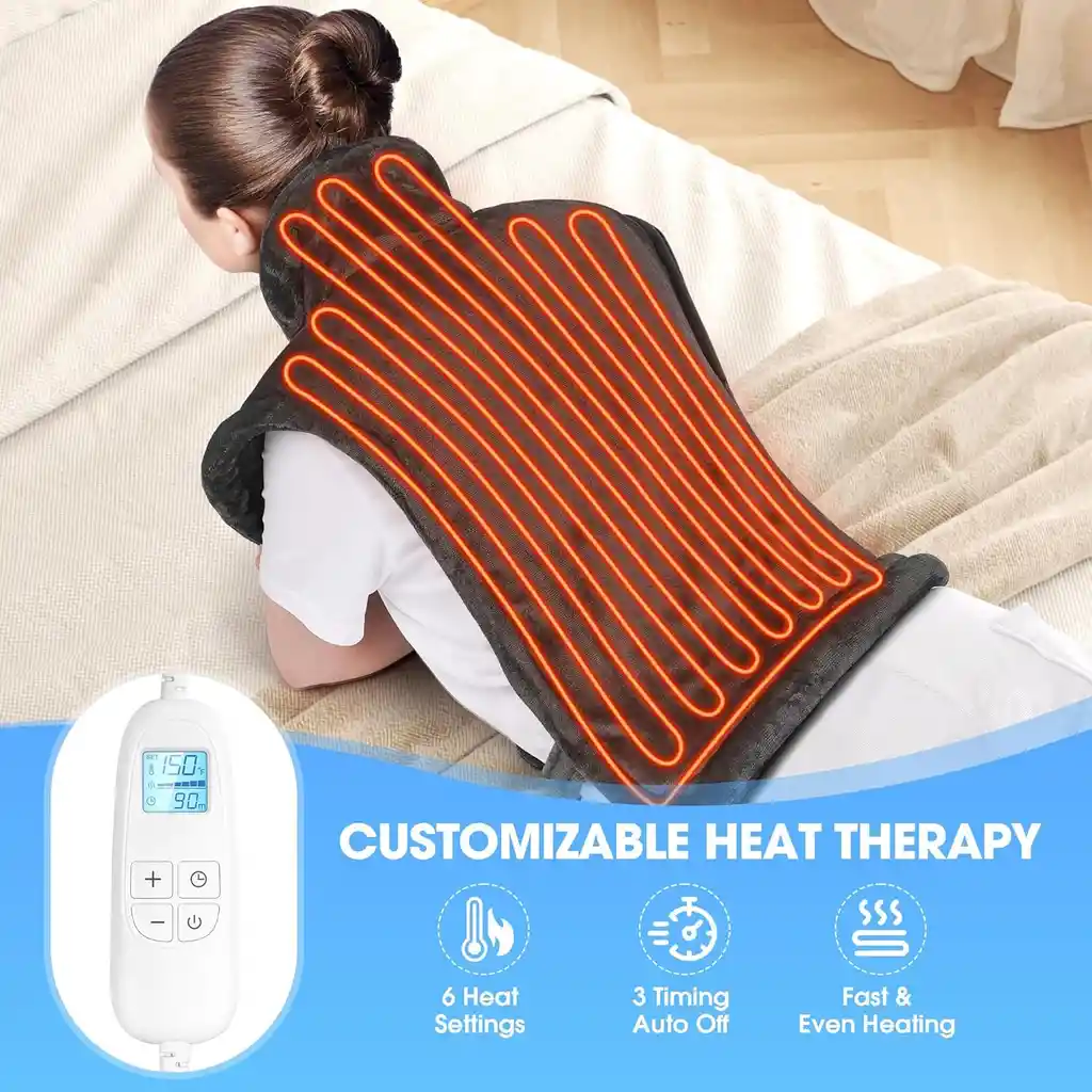 Cojin Fisioterapia Manta Electrica Calentador Termica Cuello