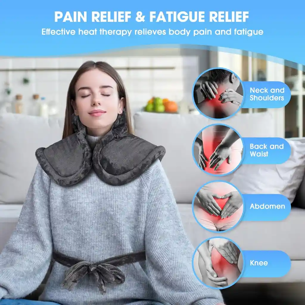 Cojin Fisioterapia Manta Electrica Calentador Termica Cuello