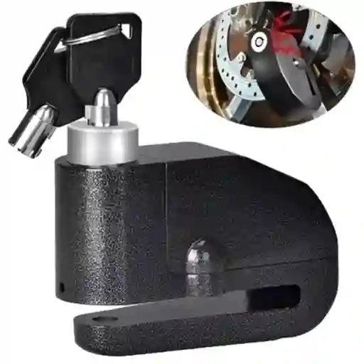 Candado Moto Disco Con Alarma