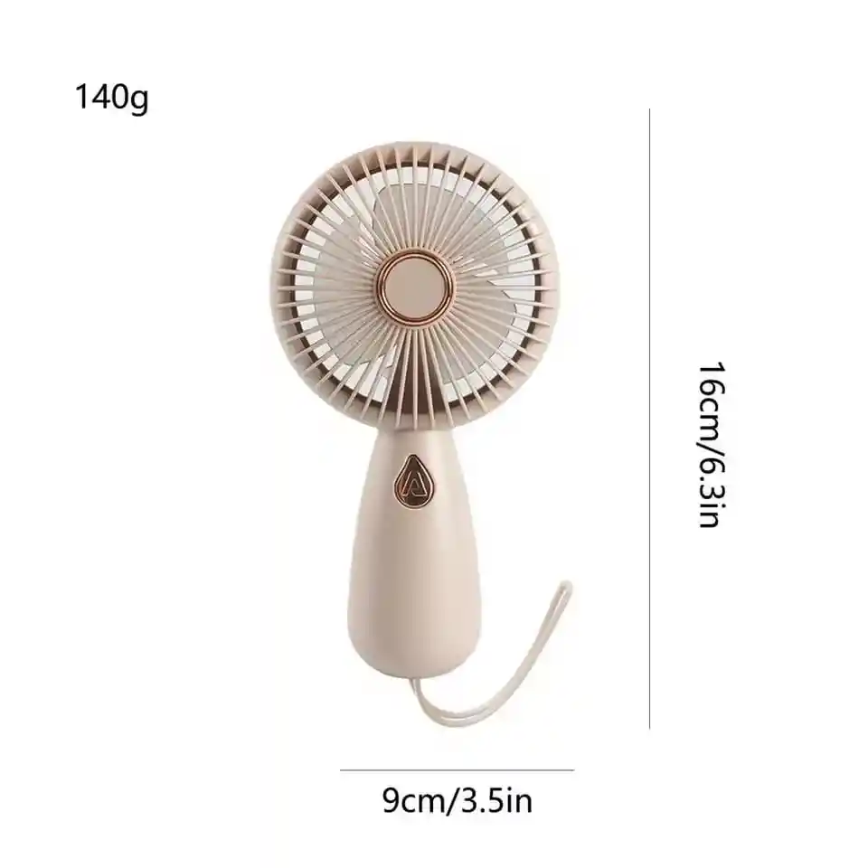 Mini Ventilador De Mano Portátil Con Carga Usb, Práctico Ventilador Pequeño Creativo Con Luz