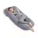 Almohada Embarazo Cuerpo Entero Tela Peluche Forro Interno
