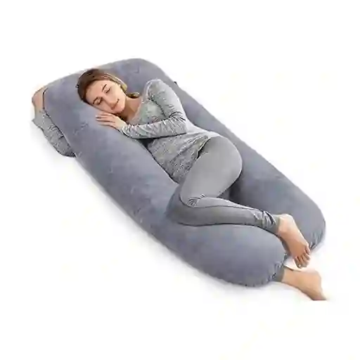 Almohada Embarazo Cuerpo Entero Tela Peluche Forro Interno
