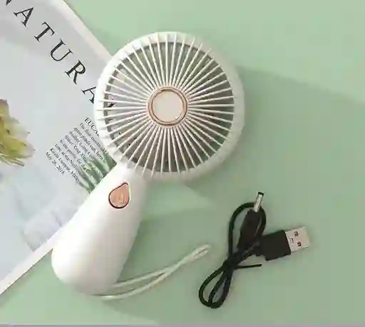 Mini Ventilador De Mano Portátil Con Carga Usb, Práctico Ventilador Pequeño Creativo Con Luz