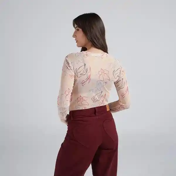 Xl / Top Flora - Marfil