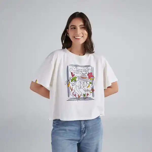 Xs / Camiseta Cosecha De Sueños - Marfil