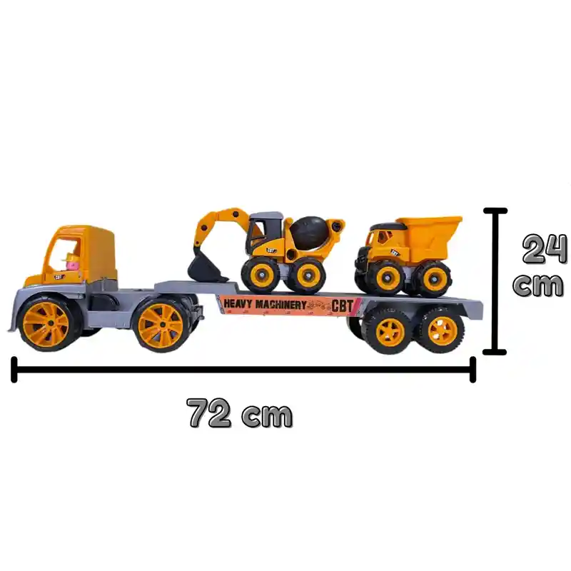 Camión Tractomula Niñera Boy Toys Cbt 72cm Juguete Niños