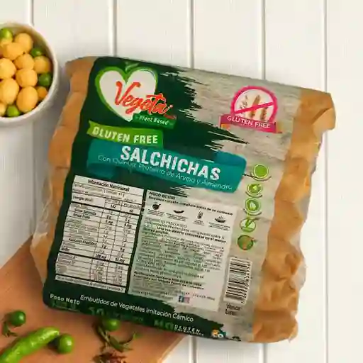 Salchicha Sin Gluten - 7 Unidades - Producto Vegano
