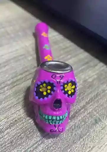 Pipa Calavera De Colores