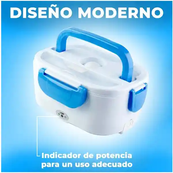 Lonchera Portatil Porta Comidas Calentadora Electrica Taza Color Naranja
