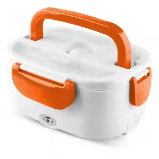 Lonchera Portatil Porta Comidas Calentadora Electrica Taza Color Naranja