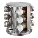 Especiero Cocina Giratorio 12 Condimentos Acero Inoxidable