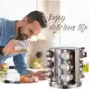 Especiero Cocina Giratorio 12 Condimentos Acero Inoxidable